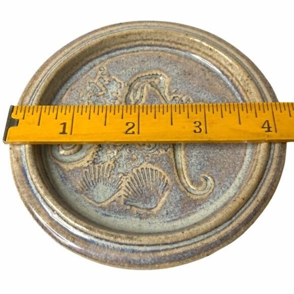 Vintage Wagner Stoneware Marine Coaster Trinket Dish - Picture 4 of 5